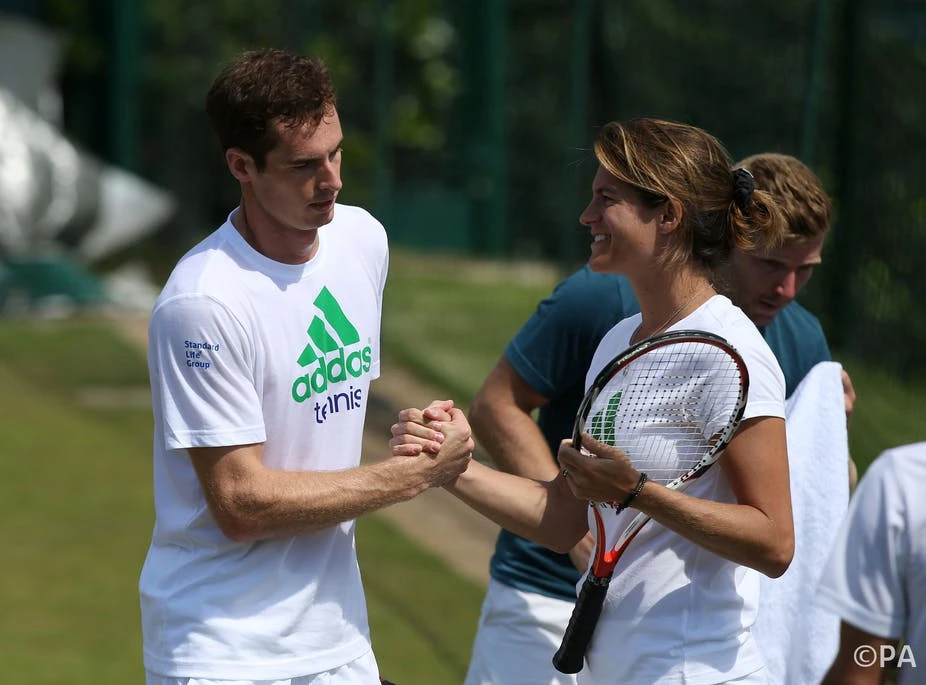 Mauresmo thời còn làm việc với Murray