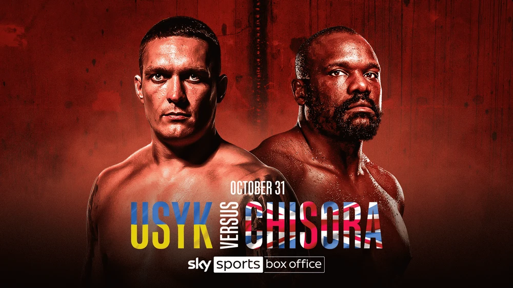 Hình ảnh quảng bá trận Usyk - Chisora