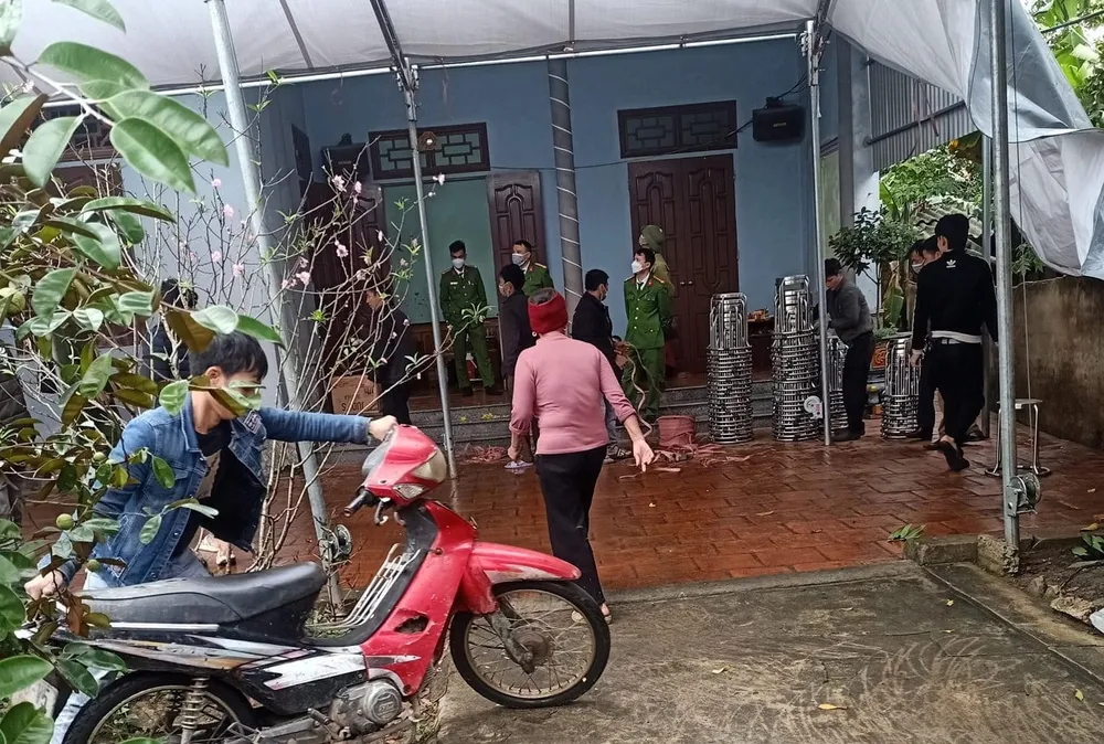 Ngôi nhà nơi xảy ra án mạng. Ảnh: D.L Ngôi nhà nơi xảy ra án mạng. Ảnh: D.L