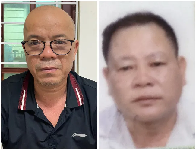 Hồ Văn Hòa và Nguyễn Hồng Lĩnh. Ảnh: CÔNG AN NGHỆ AN