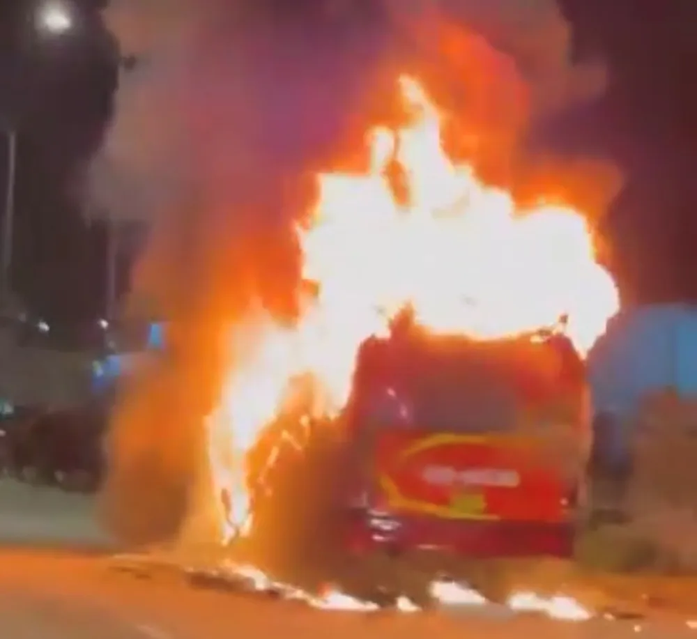 Hiện trường vụ cháy. Ảnh: H.D