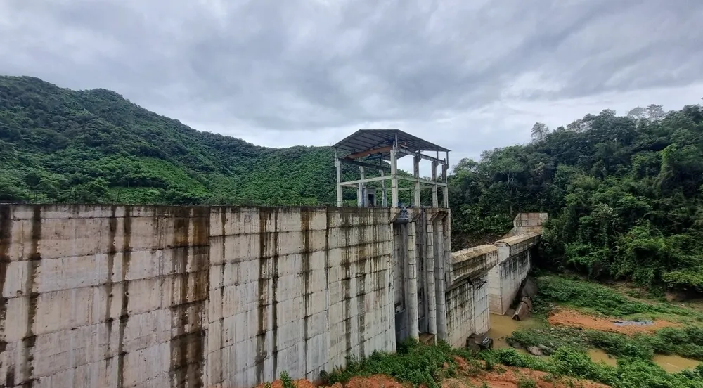 Một số hạng mục như đập dâng đã hoàn thành Một số hạng mục như đập dâng đã hoàn thành