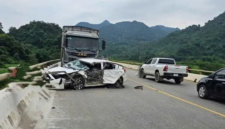 Hiện trường vụ tai nạn. Ảnh: M.Đ hiện trường.jpg