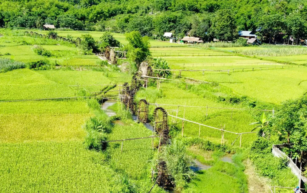 "Bánh xe nước" trên miền rẻo cao Bá Thước 1.jpg