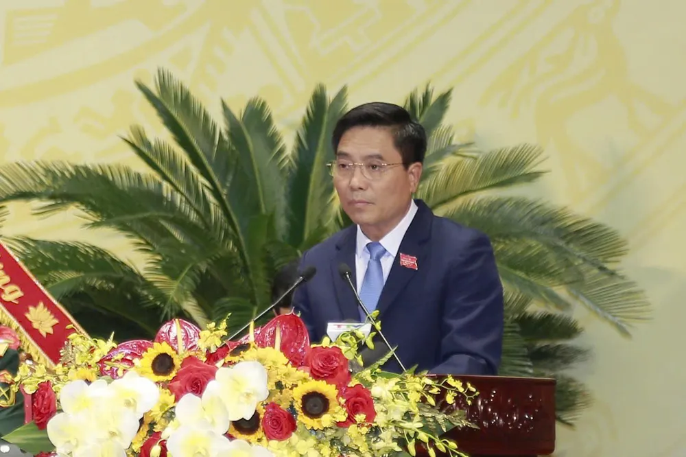 Bí thư Tỉnh ủy Thanh Hóa Nguyễn Doãn Anh phát biểu bế mạc Đại hội 3.jpg