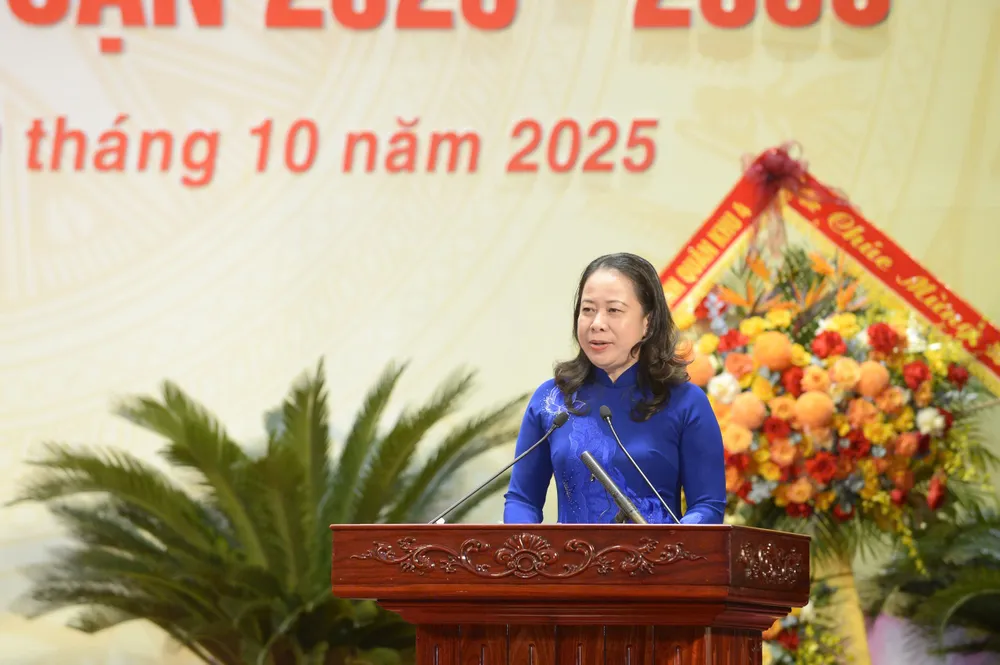 Phó Chủ tịch nước Võ Thị Ánh Xuân phát biểu chỉ đạo Đại hội 4.jpg
