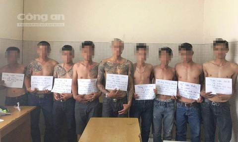 綁架阿N的團夥。（圖片來源：胡志明市公安報）