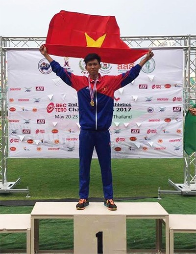 越南運動員高武玉龍。（圖片來源：NVCC）