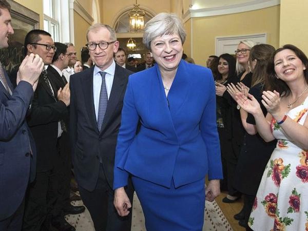 英國首相特雷莎‧梅會下台？（圖片來源：互聯網）