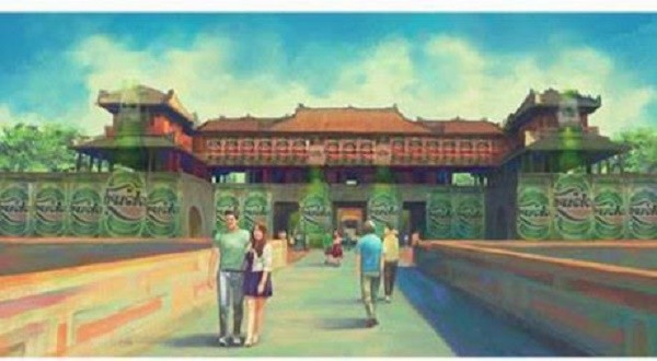 越南嘉士伯(Carlsberg)啤酒公司的違規廣告圖。（圖片來源：互聯網）