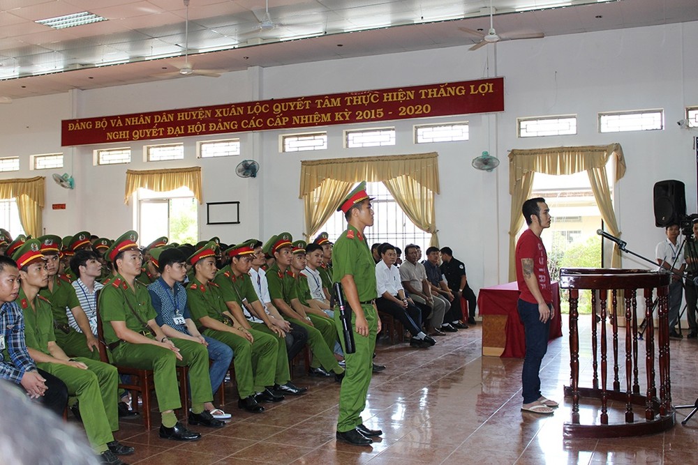 在法庭的一名被告。（圖片來源：萱芝）