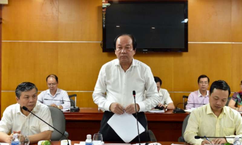政府辦公廳主任梅進勇部長在工商部召開了關於進出口專業檢查會議。(圖源:互聯網)