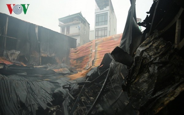 火警現場一隅。