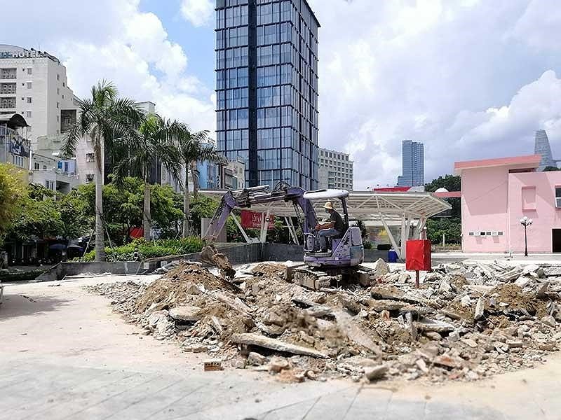 “九‧二三”公園場地清拆工地。