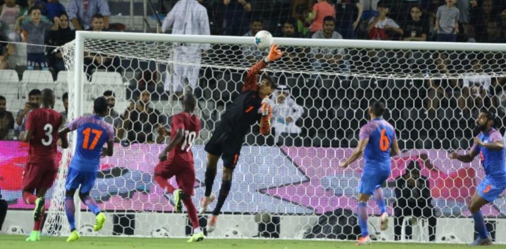 卡塔爾0-0印度。