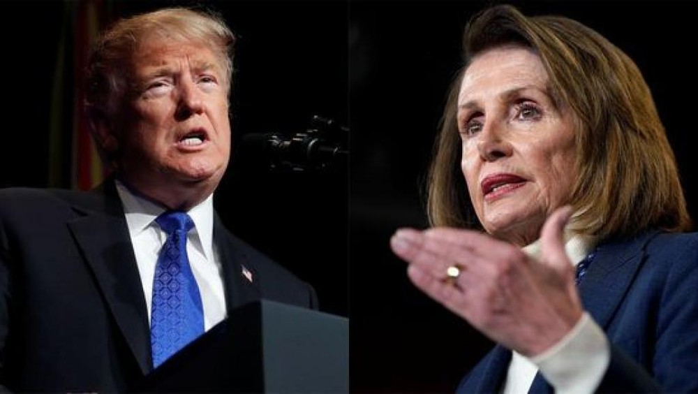美國總統特朗普和聯邦眾議員議長佩洛西在移民改革上誰也不肯讓一步 （圖源： 路透社） 