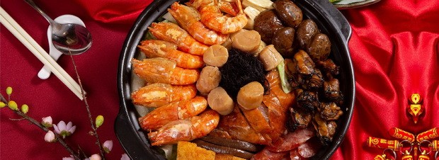 美味的盆菜火鍋。