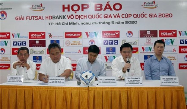 5人制足球賽事新聞發佈會。