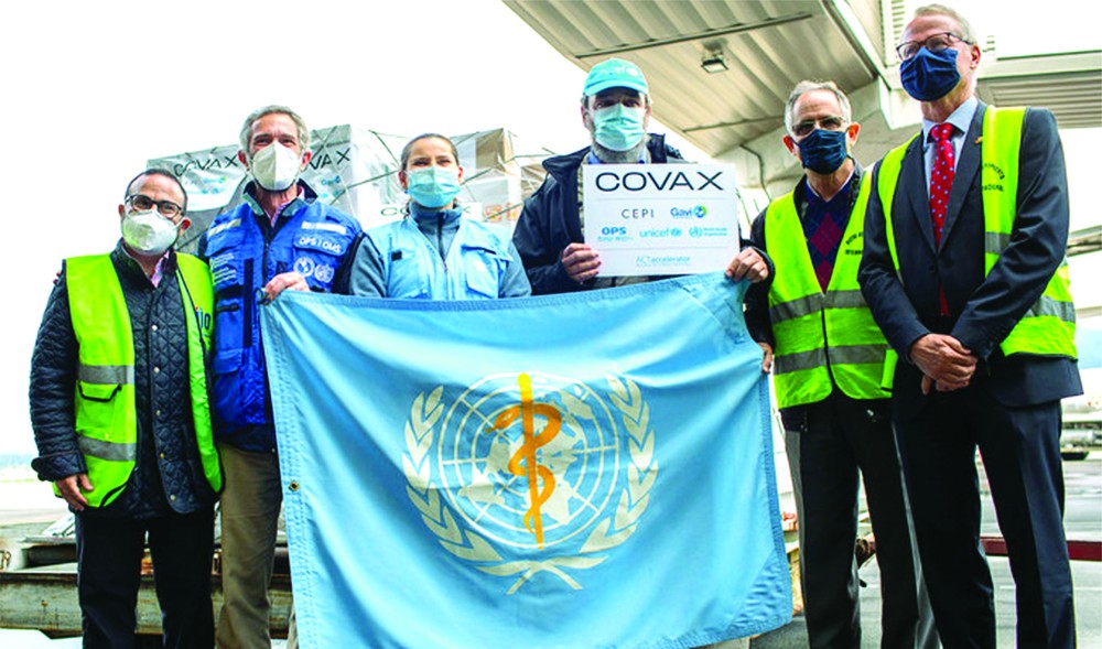 今年3月，聯合國和厄瓜多爾政府官員通過新冠疫苗全球獲取機制接收了第一批疫苗。