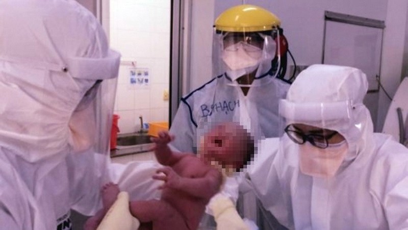 確診產婦安全分娩嬰兒