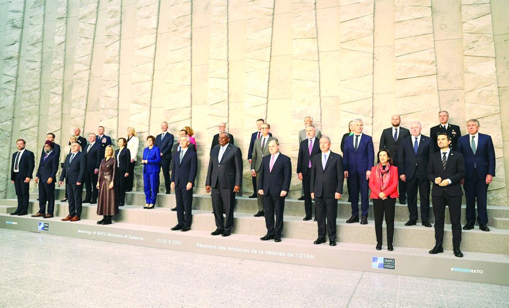 北約防長會在比利時布魯塞爾舉行。