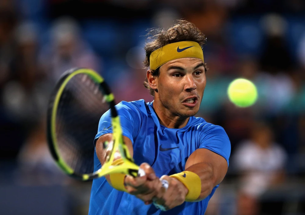 Nadal trong trận thua Anderson