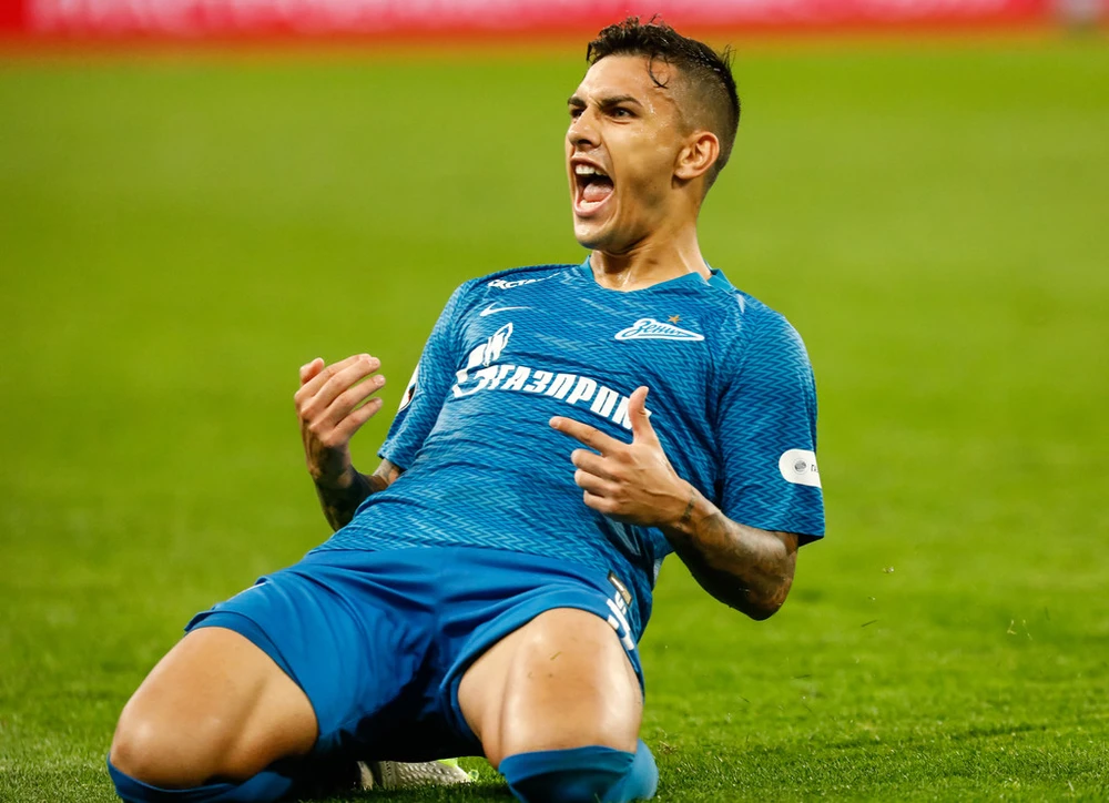 Paredes trong màu áo của Zenit