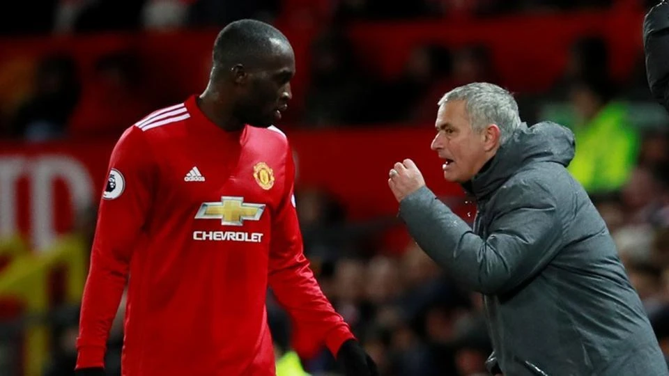 Lukaku và Mourinho khi còn ở MU