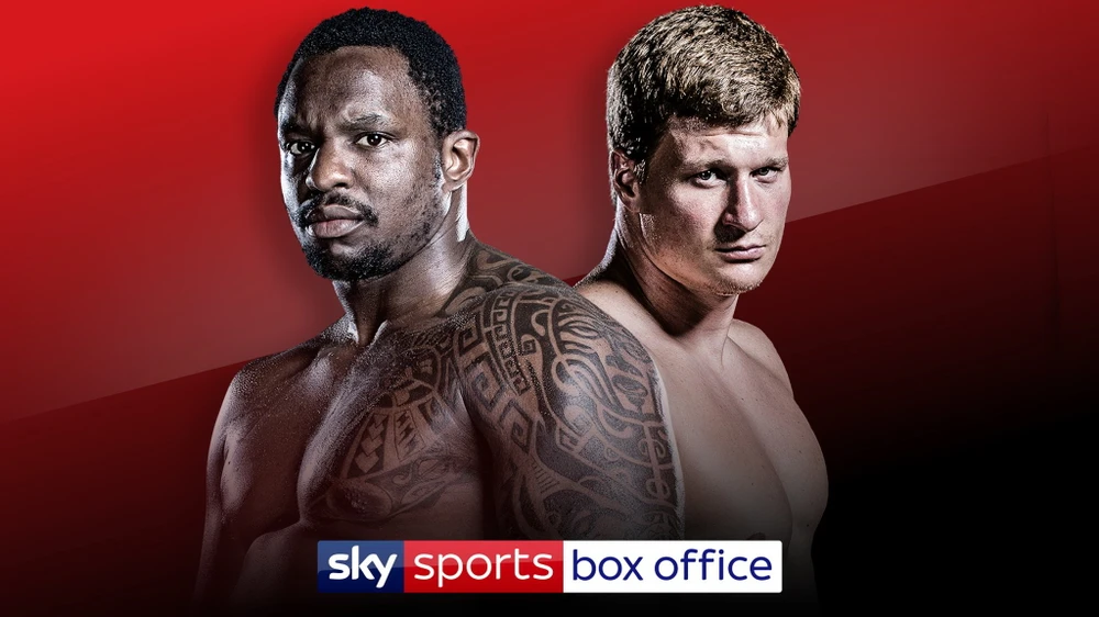 Hình ảnh quảng bá trận Whyte - Povetkin trên Sky Sports