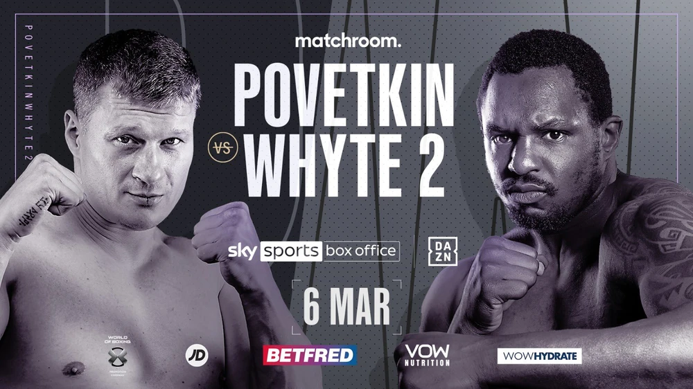 Trận tái chiến giữa Povetkin và Whyte sẽ diễn ra vào ngày 6-3 tới đây