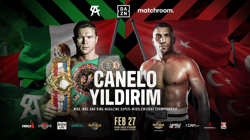 Hình ảnh quảng bá trận Canelo - Yildirim