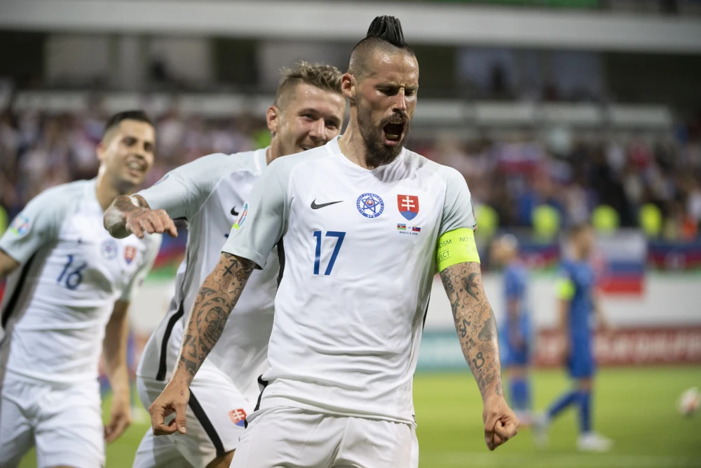 Marek Hamsik là trụ cột tinh thần của tuyển Slovakia