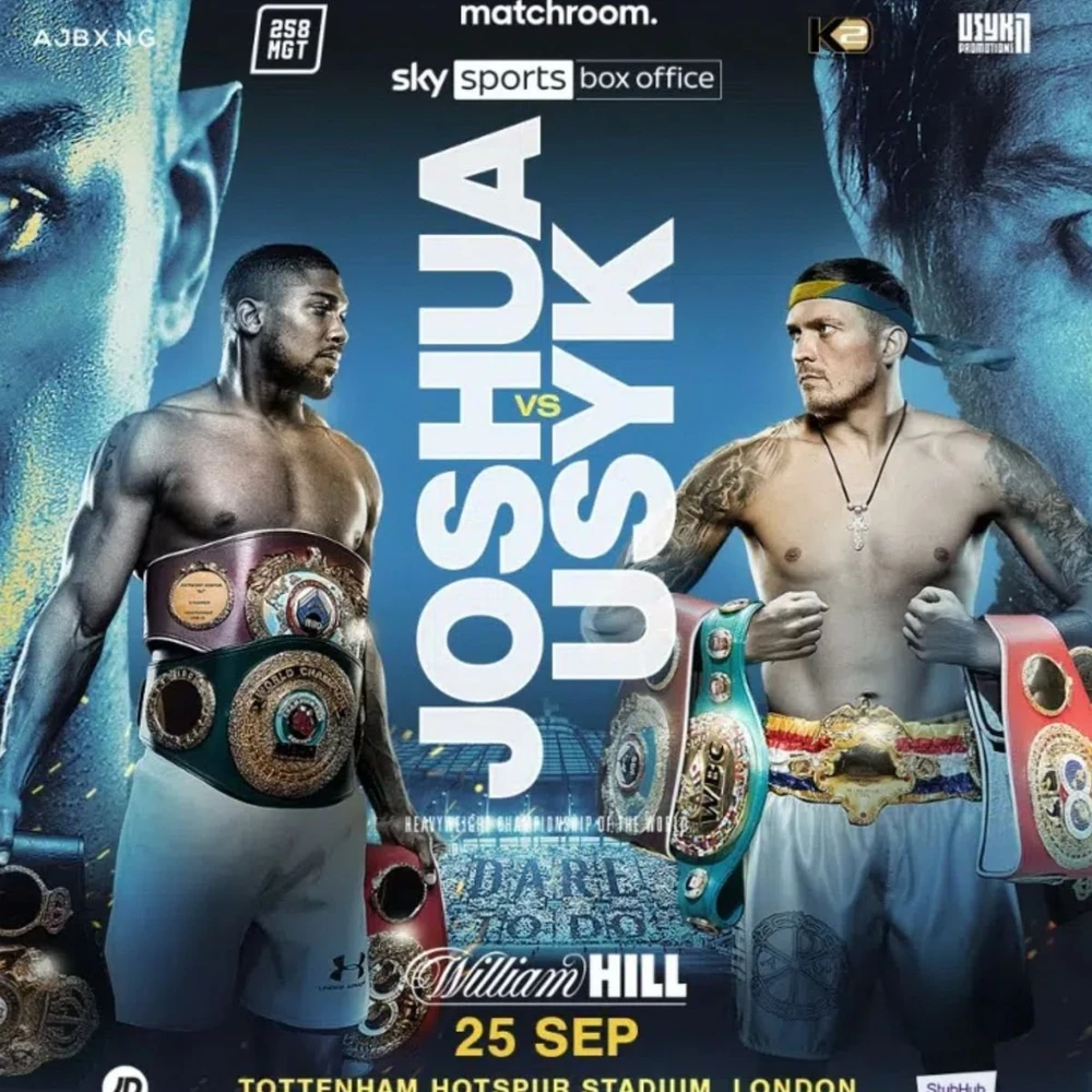 Hình ảnh quảng bá trận AJ vs Usyk