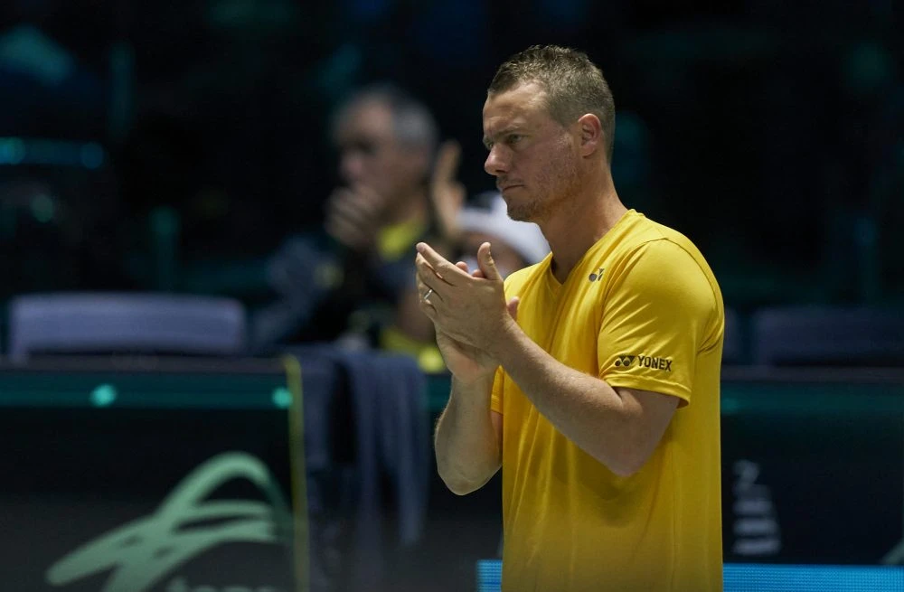 Lleyton Hewitt trong trận Australia thua Croatia 0-3