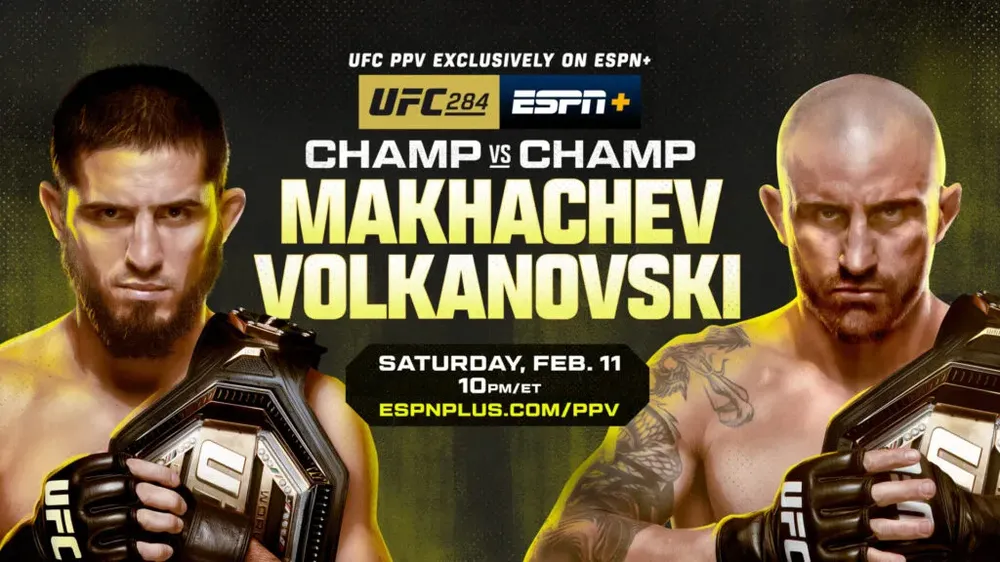 Makhachev vs Volkanovski là trận đấu chính của sự kiện UFC 284 Makhachev vs Volkanovski là trận đấu chính của sự kiện UFC 284