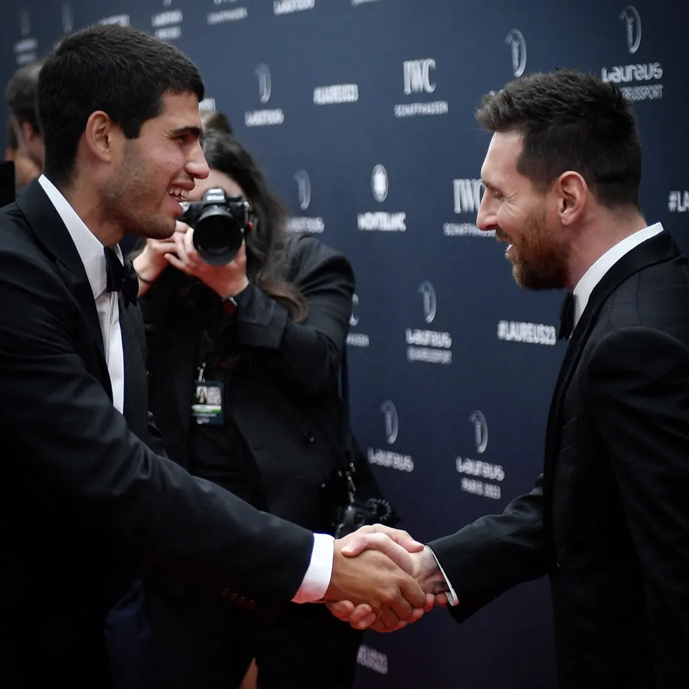 Alcaraz gặp Messi trong buổi lễ trao giải Laureus World