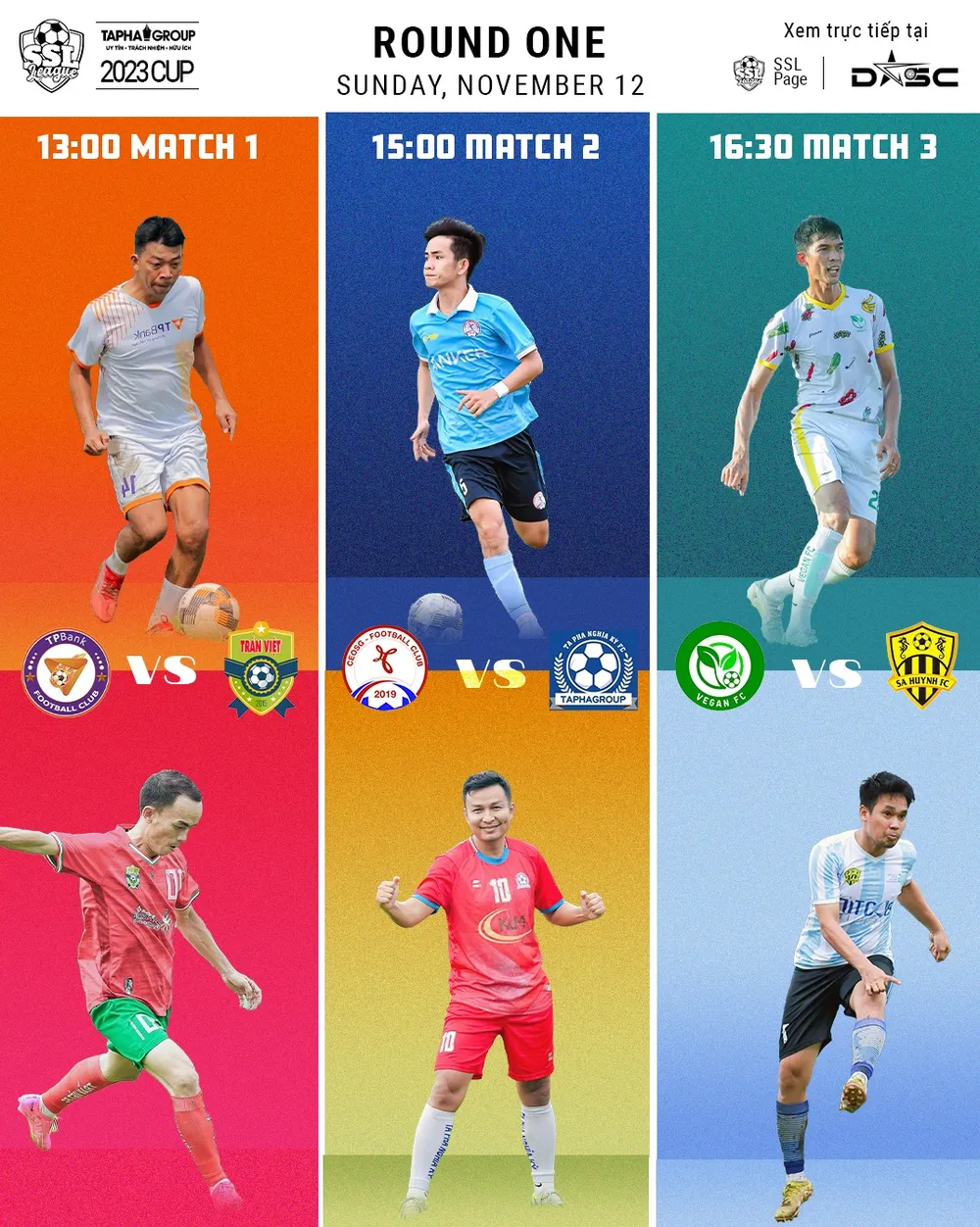 6 đội bóng tham gia SSL 2023