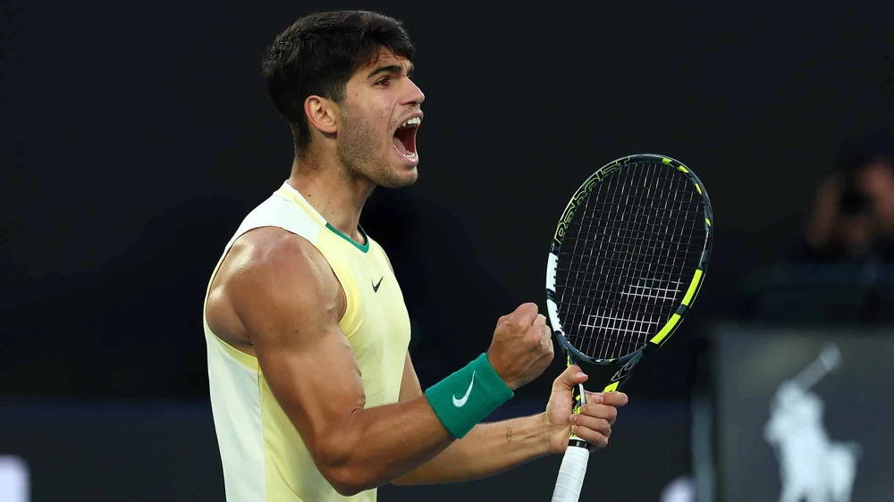 Alcaraz đang chơi cực hay ở Australian Open 2024