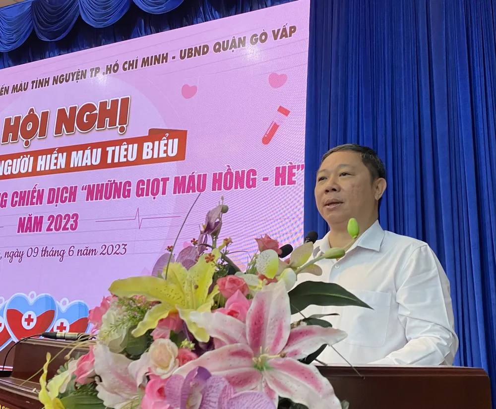 Phó Chủ tịch UBND TPHCM phát động chiến dịch Những giọt máu hồng - hè 2023