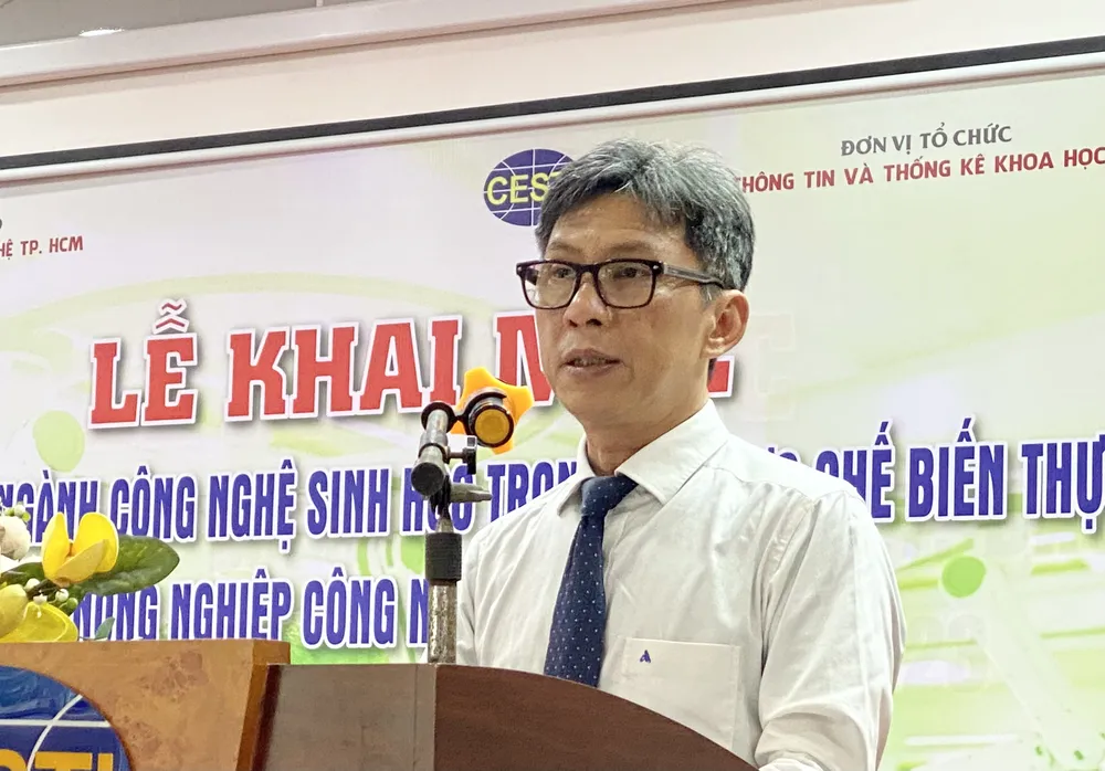 Ông Nguyễn Việt Dũng, Giám đốc sở KH-CN TPHCM, hy vọng sự kiện sẽ giúp các đơn vị kết nối, tiếp cận các ứng dụng công nghệ mới