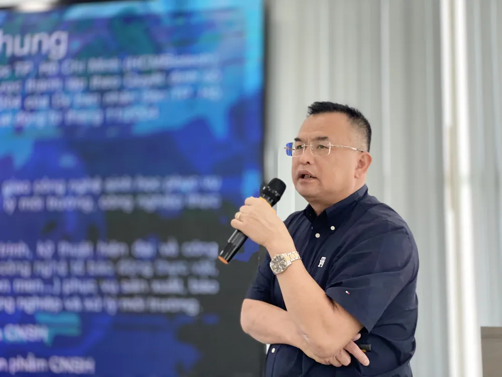 Dr. Nguyen Hai An, Director of Ho Chi Minh City Biotechnology Center, shared at the workshop. tempImageTZFGMK.jpg