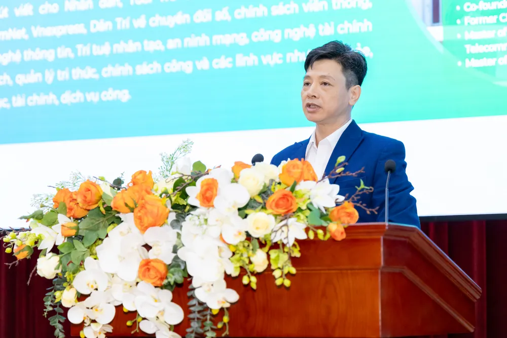 คุณ Dao Trung Thanh รองผู้อำนวยการสถาบัน ABAII ให้การวิเคราะห์เชิงลึกเกี่ยวกับศักยภาพและคุณค่าของ AI ในสาขาทางกฎหมาย DUCP0610.JPEG