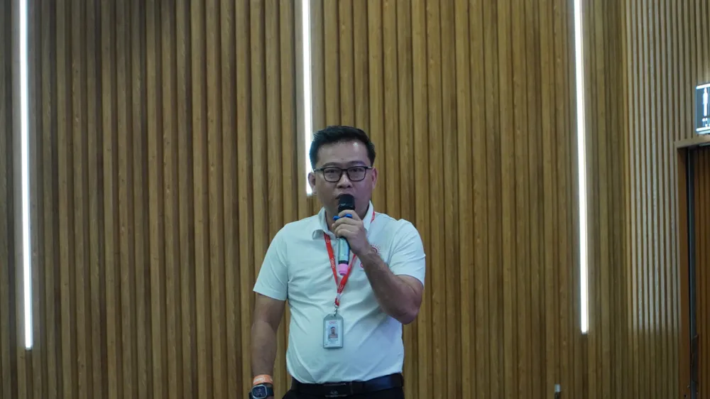 Ông Nguyễn Thanh Lâm, Trưởng Trung tâm an ninh mạng, QTSC chia sẻ tại hội thảo IMG_1245.JPG