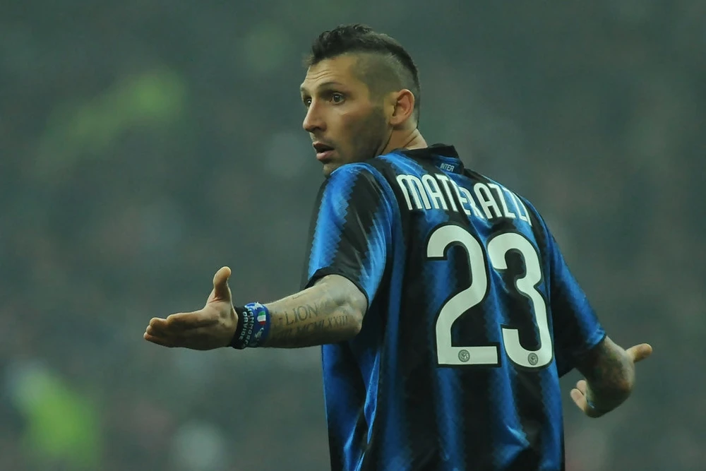 Marco Materazzi trong màu áo Inter. Ảnh: Getty Images.