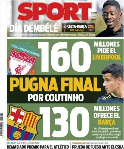 150 triệu EURO, Barcelona sẽ mua Coutinho trong vài giờ tới ảnh 1 150 triệu EURO, Barcelona sẽ mua Coutinho trong vài giờ tới ảnh 1