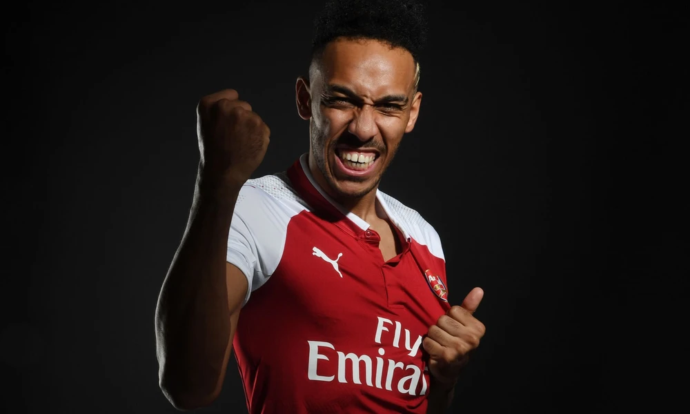 Pierre-Emerick Aubameyang trong sắc áo Arsenal. Ảnh: Arsenal.com