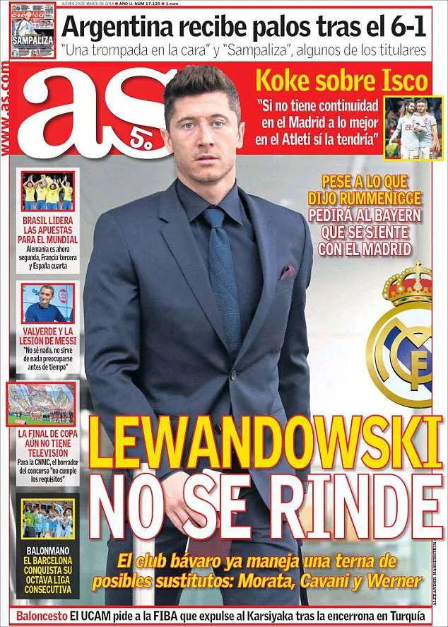 Lewandowski thỉnh cầu Bayern chuyển nhượng sang Real Madrid ảnh 1 Lewandowski thỉnh cầu Bayern chuyển nhượng sang Real Madrid ảnh 1