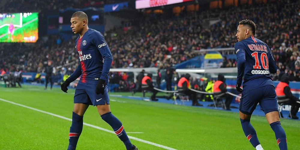 Neymar và Kylian Mbappe