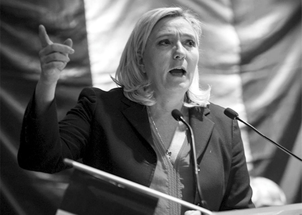 瑪麗‧勒龐被譽為女版“特朗普”。