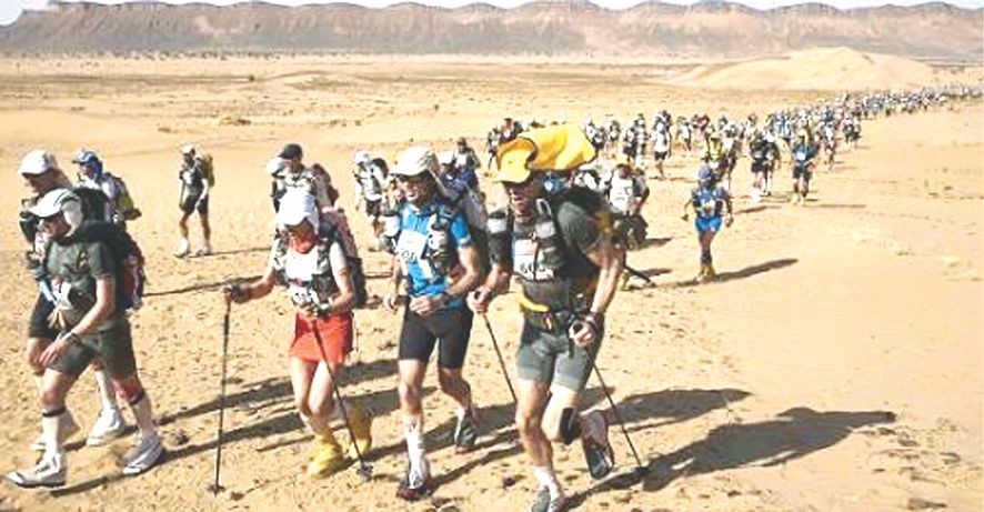 高溫下在撒哈拉沙漠跑６天